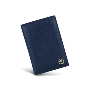 HAMMONDS FLYCATCHER Prussian Blue Leather Unisex RFID Blocking Passport Holder (PH602BNL) - Leather Passport Holder |