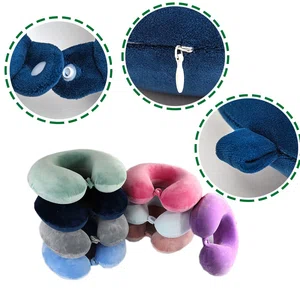U-Shaped Memory Foam Travel Pillow | Soft Ergonomic Neck Support Cushion for Airplane, Car & Office
