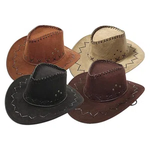 Faux Suede Western Cowboy Hats