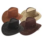 Faux Suede Western Cowboy Hats
