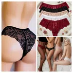 Women\'s Soft Floral Lace Thongs Pack Of 1