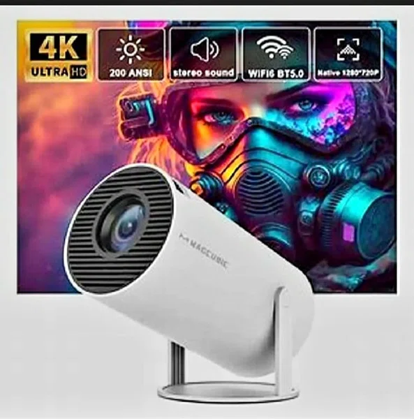 Projector 4K Android 11 HY300 Pro Wifió260ANSI Allwinner H713 BT5.0 1080P1280*720P Cinema Outdoor portable Projetor