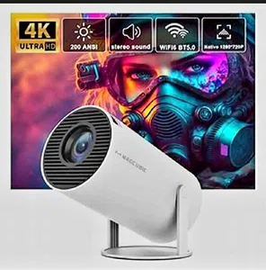 Projector 4K Android 11 HY300 Pro Wifió260ANSI Allwinner H713 BT5.0 1080P1280*720P Cinema Outdoor portable Projetor
