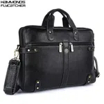 Hammonds Flycatcher Genuine Leather Black 15.6 Inch Laptop Bag 152 BLK