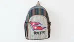 Handmade Sustainable Hemp & Cotton Mix Backpack for Unisex