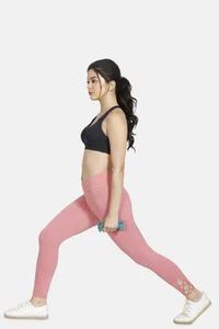 Zelocity Nouveau Stretch Legging For Women - Mauve Glow