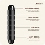 Jump Rope, Tangle-Free Rapid Speed Jumping Rope Cable with Ball Bearings for Women, Men, and Kids, Adjustable Steel Skipping Rope with Foam Handles for Gym Fitness, Home Exercise
