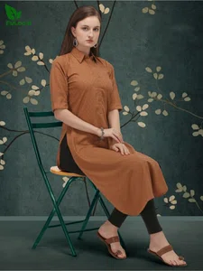 Fuloos Classic Kurti in Cotton for Women #1002