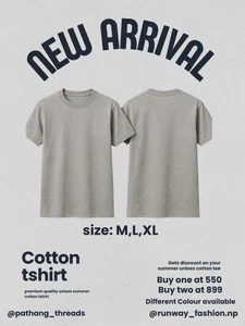 Unisex Cotton Tshirt
