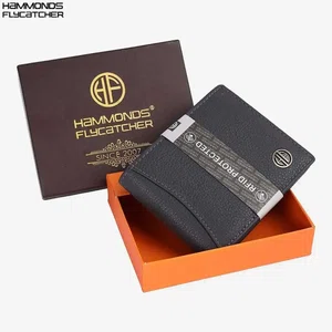 Hammonds Flycatcher Genuine Leather Grey Wallet For Men (HF 592 GRY)