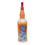 Psychedelic Dog Printed handmade Craft Bottle With Night Lamp - Unique Gift Item