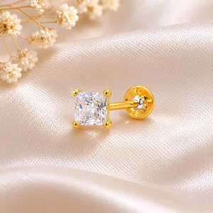 5karatGold Australian Diamond Nosepin and smal top – Simple & Daily Wear nosepin and top for women