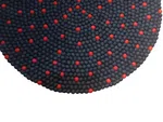 Navy Blue 100 Cm x 100 Cm Round Felt Ball Carpet For Home/Office