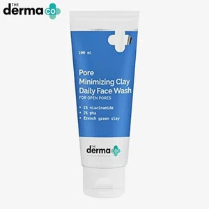 The Derma Co Pore Minimizing Clay Daily Face Wash with 1% Niacinamide & 2% PHA 100 ml