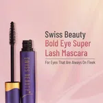 Mascara | Water Resistant Mascara by Swiss Beauty | Intense Colour Payoff | Long-Lasting | Black, 7.5Ml