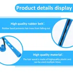 Plastic Hair Perm Rods Set – Heatless Hair Curlers & Rollers with Rubber Band for Women 10Pcs
