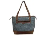 Handcrafted Nepali Felt & Leather Shoulder Bag
