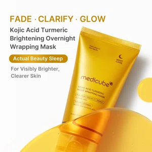 ​Medicube Kojic Acid Turmeric Night Wrapping Mask (75ml) – Brightening Overnight Face Mask for Dullness, Dark Spots & Glowing Skin