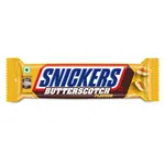 Snickers Butterscotch Flavoured Chocolate Bar | Loaded with Crunchy Peanuts, Nougat & Caramel  | 40g | Pack of 4