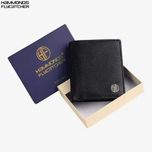 Hammonds Flycatcher Black Genuine Leather Wallet For Men