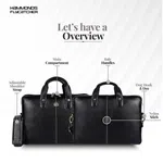 Hammonds Flycatcher Black Genuine Leather Bag For 13 inch Laptop