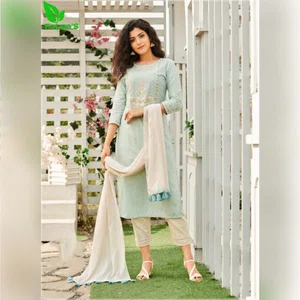 FuLoo's 6 Degree Pure Cotton Designer Kurti in 3 set #01