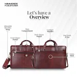 Hammonds Flycatcher Brown Genuine Leather Laptop Bag For Men - Bags | Laptop Bags For Men | Bag For Men