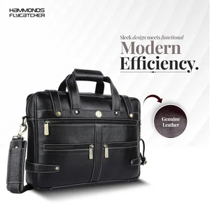 Hammonds Flycatcher Black Genuine Leather Bag For Men