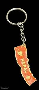 Nepal Map Design Key Ring