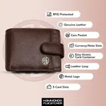 Hammonds FLycatcher Brushwood Genuine Leather Wallet For Men