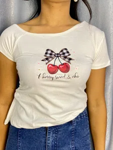 Cherry printed Tshirt