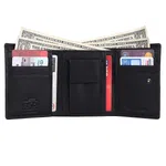 Hammonds Flycatcher Genuine Leather Black Trifold Wallet For Men - Men's Leather Wallet | Purse For Men |