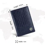 Hammonds Flycatcher Croco Blue Passport Holder