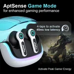 Elephu 6TA6 earbuds| Gaming| Environmental Noise Cancellation| Dual pairing| Rapid Charging| 37ms Low Latency 60 hours playtime