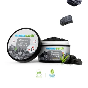 Mamaearth Charcoal Purifying Face Pack with Activated Charcoal & Glycolic Acid for Skin Detoxification - 200g