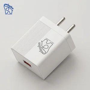 Elephu ep-25A Charging Adapter| Fast Charging| USB To Type C cable included| Universal Compatibility|