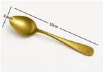 6 Golden stainless steel spoon (Pack of 6)