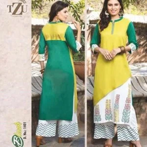 Blush Look Kurti With Plazo