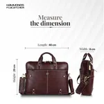 HAMMONDS FLYCATCHER Leather Laptop Bag (Brown)