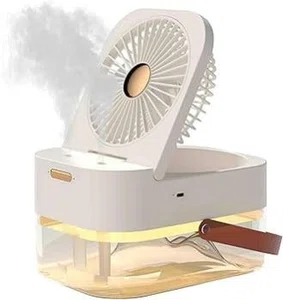 Portable Mini Cooler Fan With Battery Back Up And Mist Function