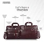 Hammonds Flycatcher Genuine Leather Brown Bag For Men - Men's Leather Business Bags | SIde Bags For Men |