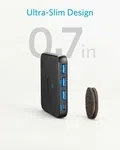 Anker 65W 4 Port PIQ 3.0 & GaN Fast Charger Adapter, PowerPort Atom III Slim Wall Charger - 45W USB C Port, Ideal for MacBook, Laptops, iPad Pro, iPhone, Galaxy, Pixel