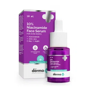 The Derma Co 10% Niacinamide Face Serum For Acne Marks & Acne Prone Skin For Unisex, 10ml (Dermaco)