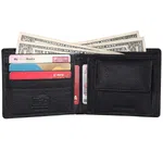 Hammonds Flycatcher Genuine Leather Black Wallet For Men (HF 594 BLK) - Men's Leather Wallet | Purse For Men |