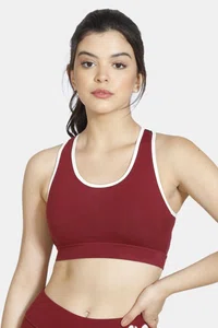 Zelocity Sports Bra - Maroon