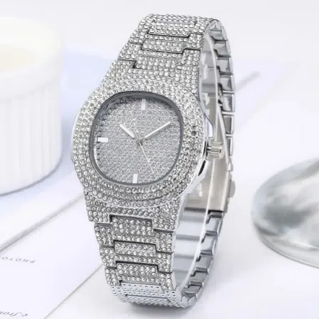 Fashionable Ice Watch For Unisex || Round Dial Stainless Steel Quartz Moment Fashionable Watch For Men/Women