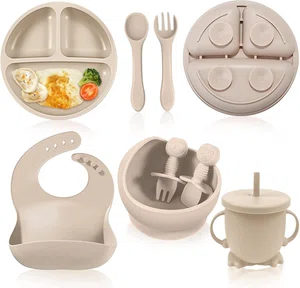 Premium Silicone Baby Feeding Set – All-in-One Self-Feeding & Weaning Kit