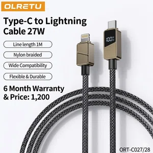 100% Original OLRETU Type-C to Lightning 27W PD Data Cable