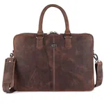Hammonds Flycatcher Genuine Leather Laptop Bag for Men - Messenger Office Bag for Men - Fits Up to 15.6 Inch Laptop - Adjustable Shoulder Strap - Ideal for Office, Travel, Daily Use - Canyon Ridge