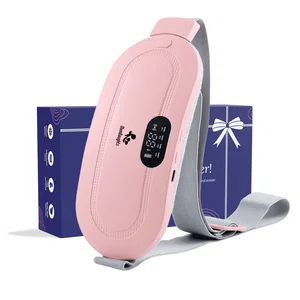 Premium Period Belt | Menstrual Cramp Relief Heating Belt for Women | Electric Warming Pad with Vibration Massage | 3 Temperature Levels | USB Rechargeable | Portable Pain Relief Waist & Abdominal Heating Pad